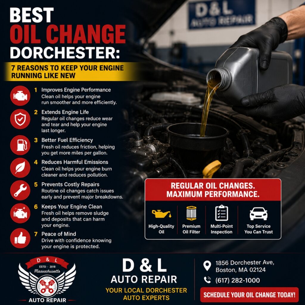 Best Oil Change Dorchester: 7 Reasons to Keep Your Engine Running Like New